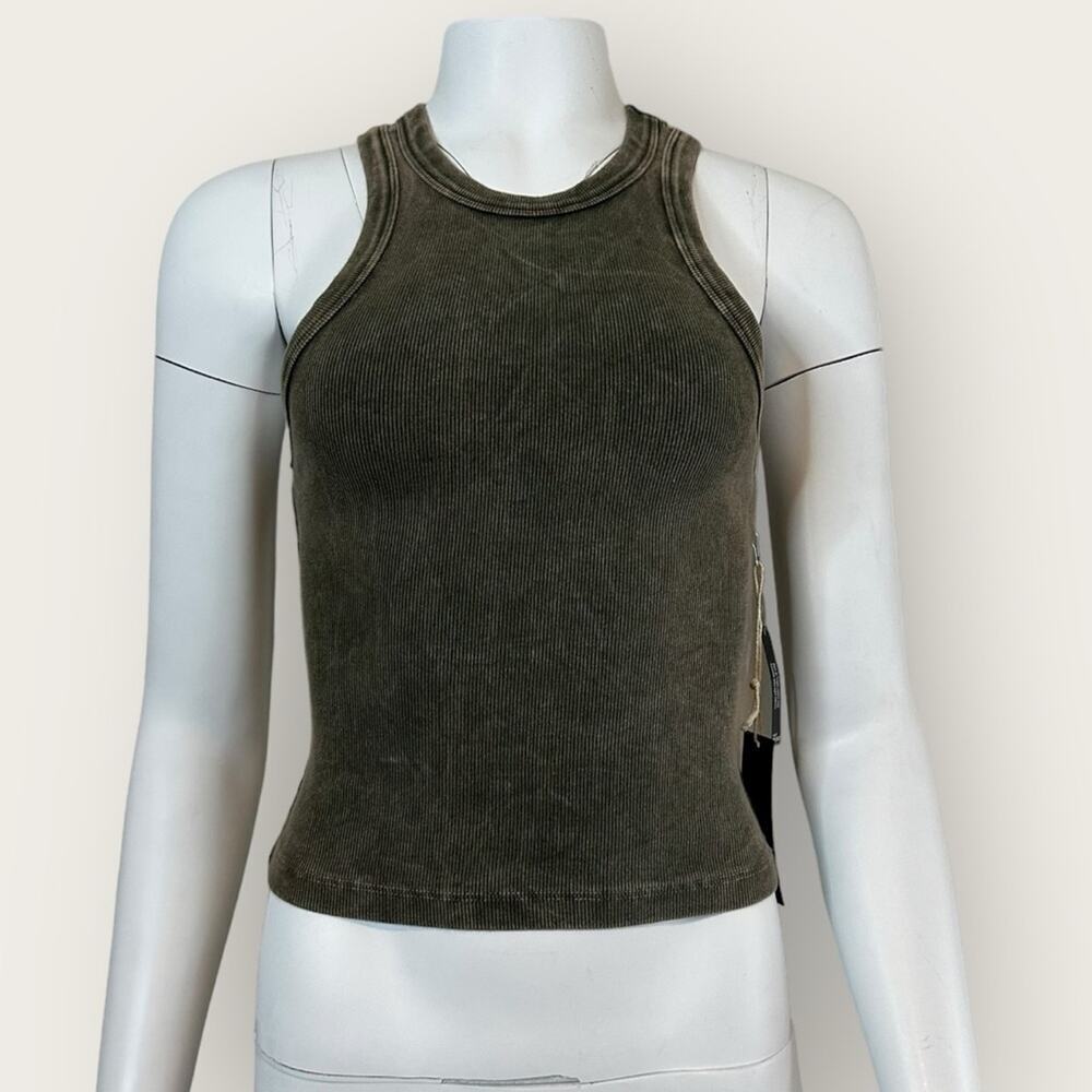 NWT | West of Melrose | Pigment Dyed Tank | Olive | Medium